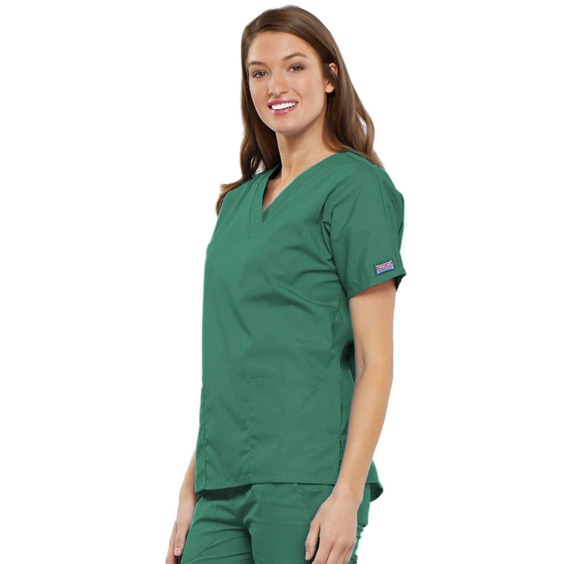 Cherokee Scrubs Top Cherokee Workwear 4700 Scrubs Top Women's V-Neck Surgical Green