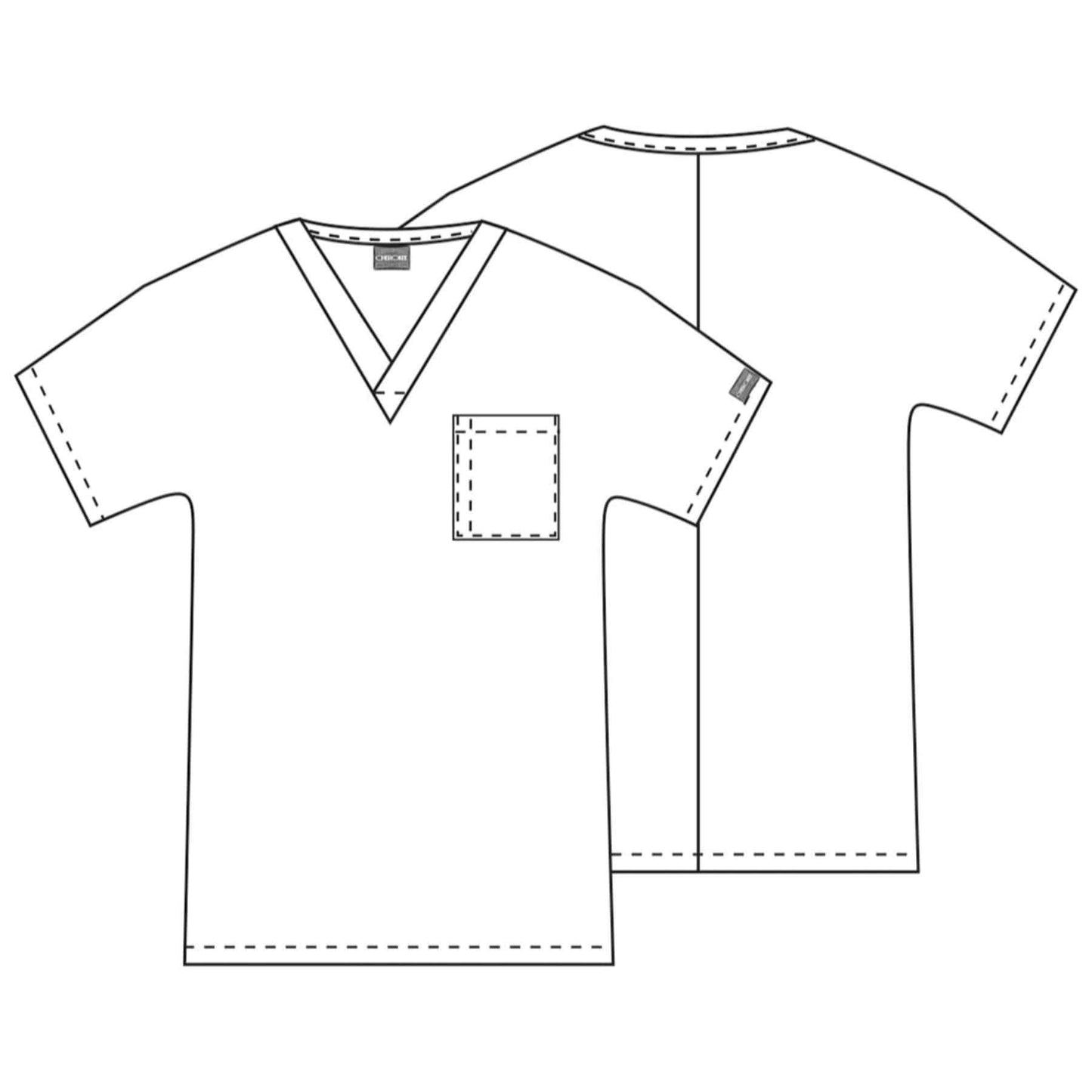 Cherokee Scrubs Top Cherokee Workwear 4777 Scrubs Top Unisex V-Neck Tunic. Wine