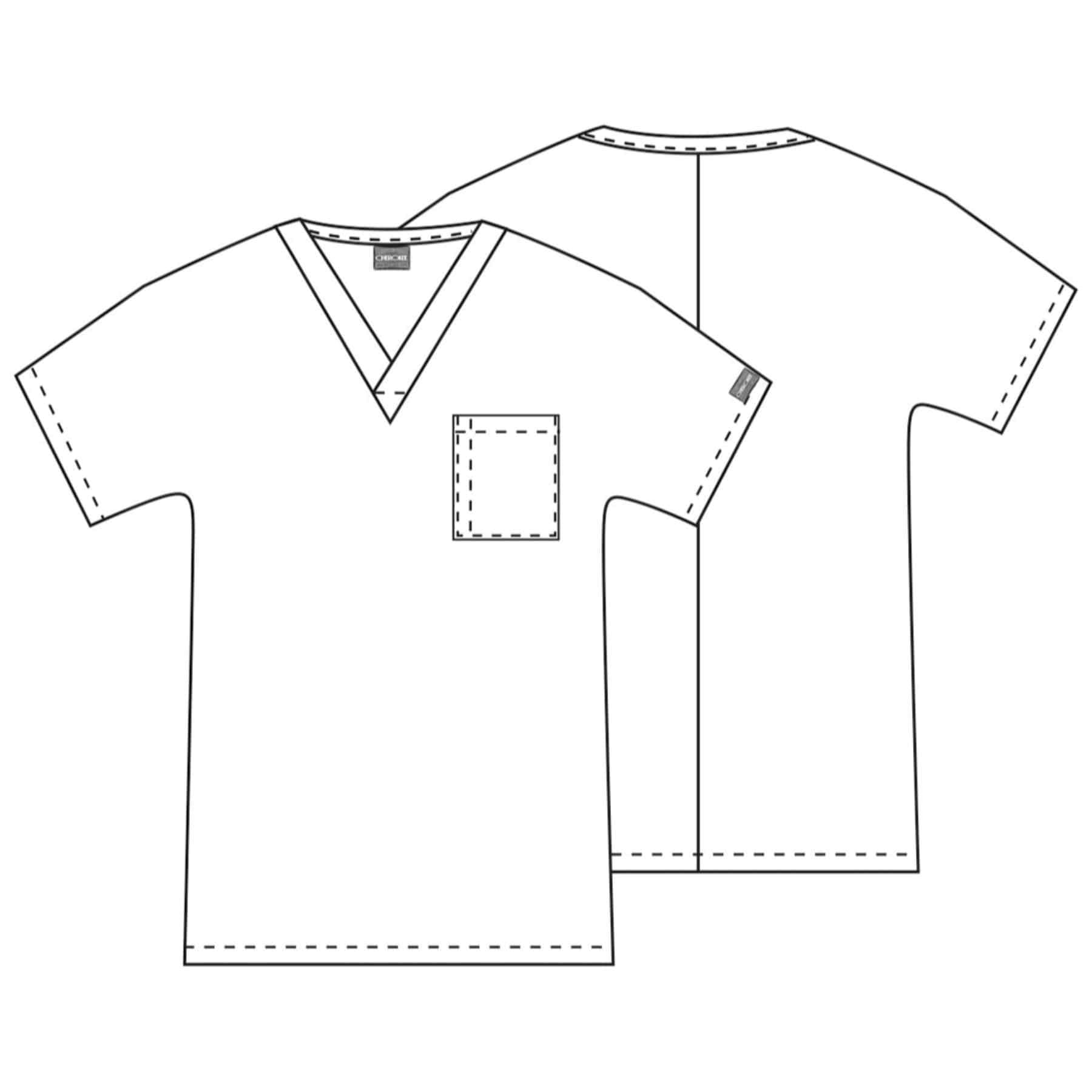 Cherokee Scrubs Top Cherokee Workwear 4777 Scrubs Top Unisex V-Neck Tunic. Wine
