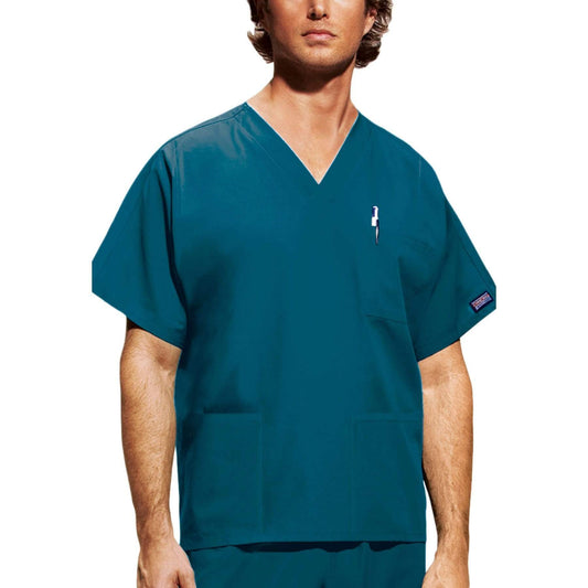 Cherokee Top XXS Cherokee Workwear 4876 Scrubs Top Unisex Blue