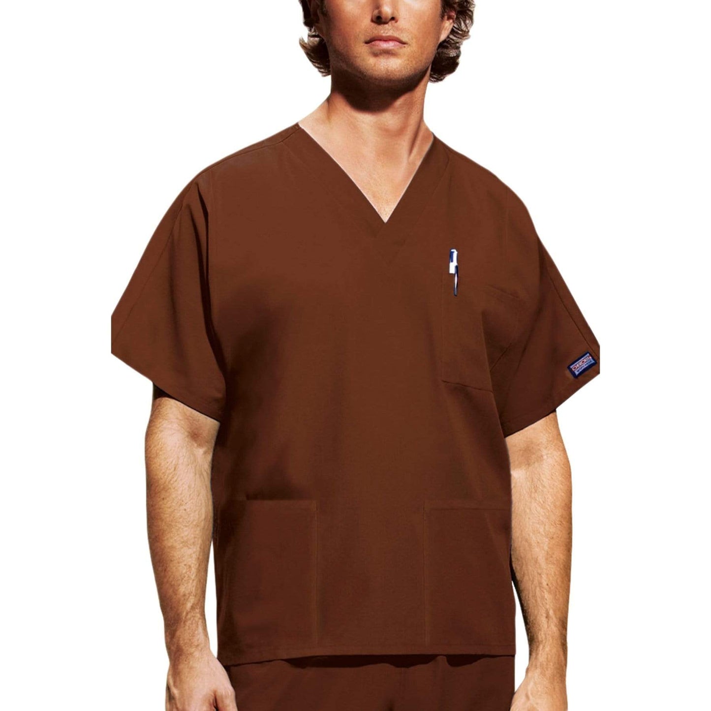 Cherokee Top XS Cherokee Workwear 4876 Scrubs Top Unisex Chocolate