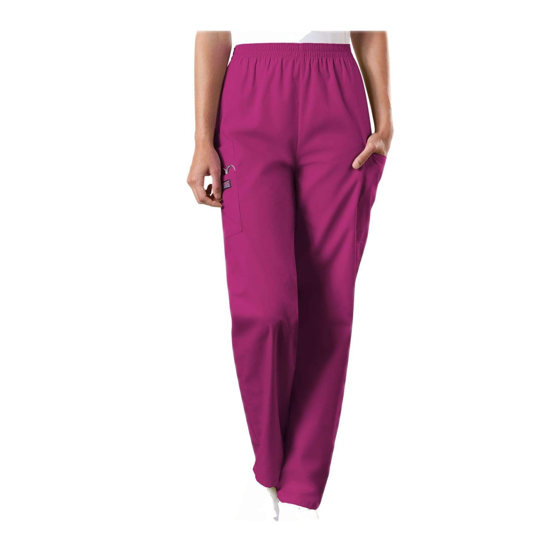Cherokee Pant Cherokee Workwear Pant WW Natural Rise Tapered Pull-On Cargo Pant Azalea
