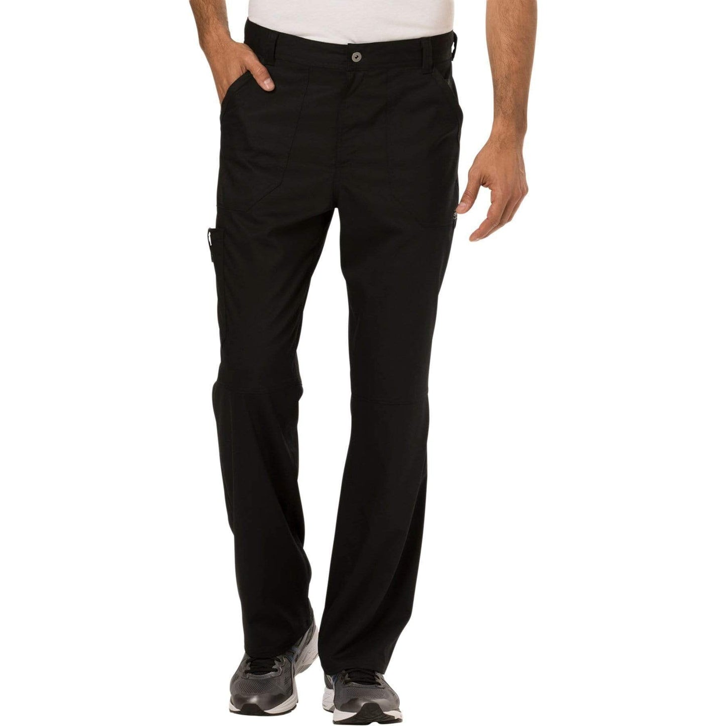 Cherokee Scrubs Pants 2XL / Regular Length Cherokee Workwear Revolution WW140 Scrubs Pants Men's Fly Front Black