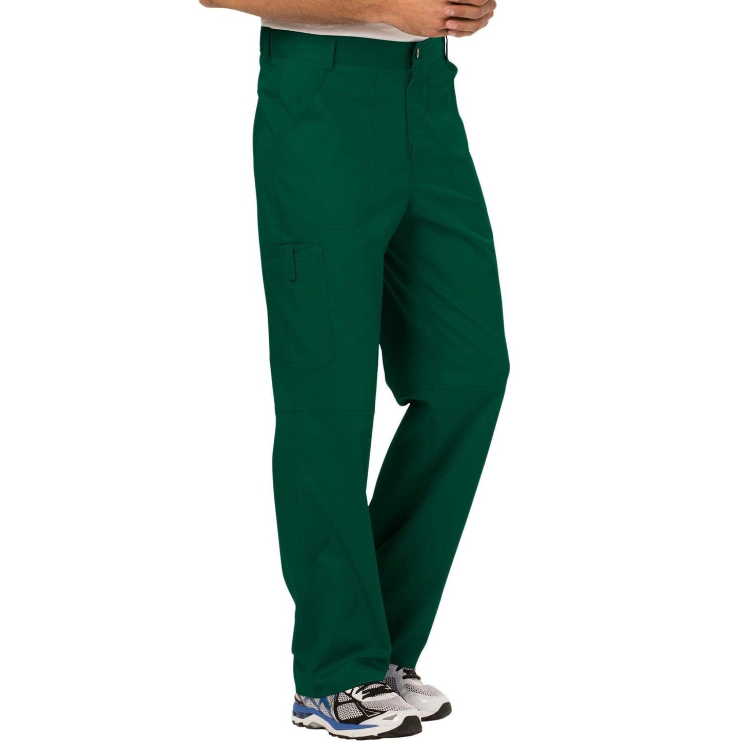 Cherokee Scrubs Pants Cherokee Workwear Revolution WW140 Scrubs Pants Men's Fly Front Hunter Green