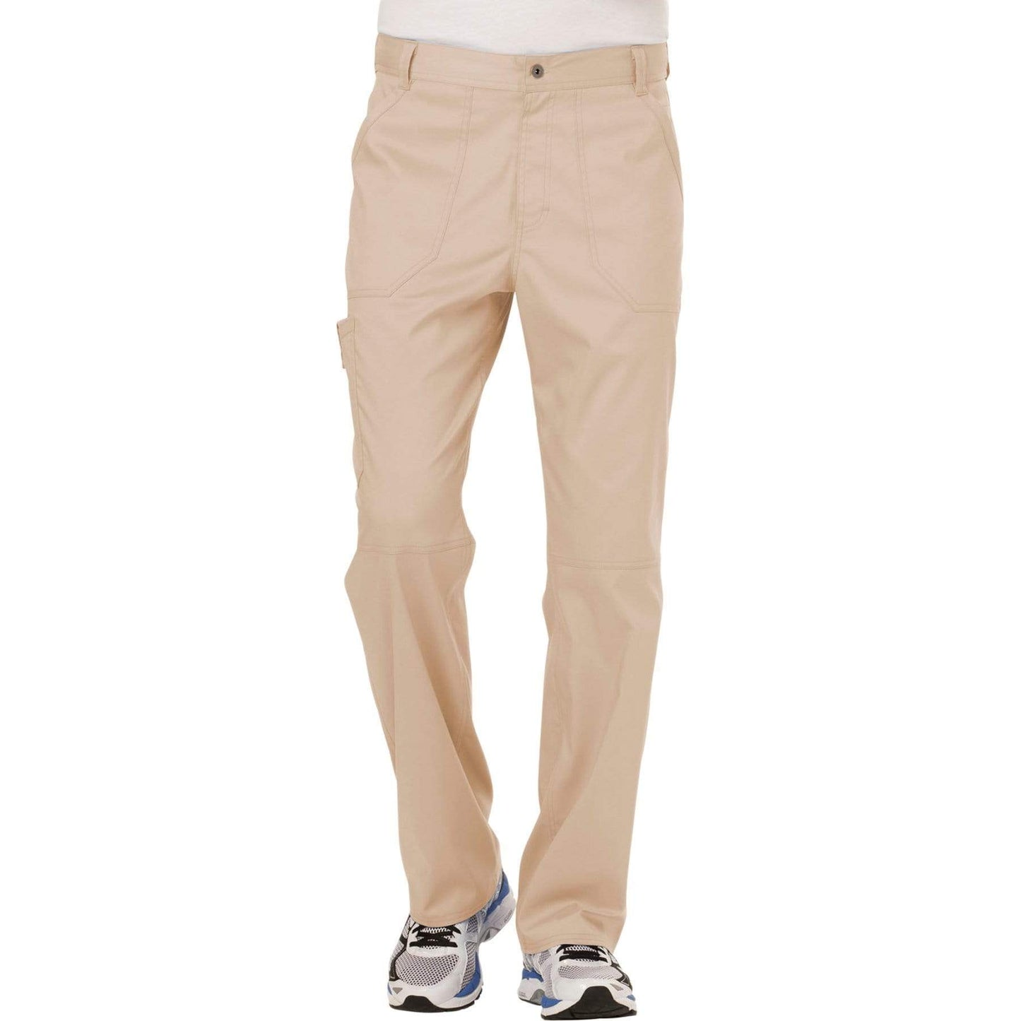 Cherokee Scrubs Pants 2XL / Regular Length Cherokee Workwear Revolution WW140 Scrubs Pants Men's Fly Front Khaki