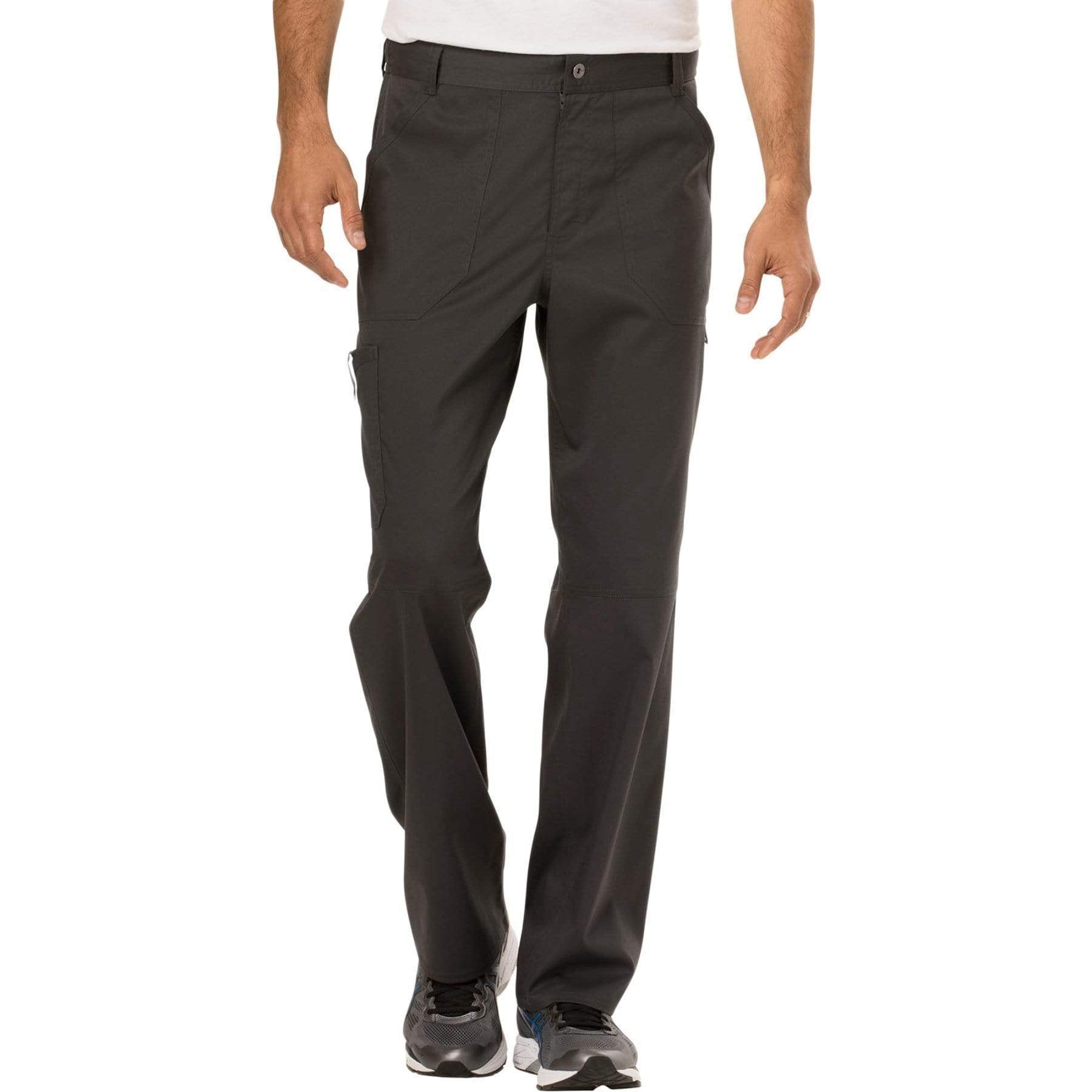 Cherokee Scrubs Pants Cherokee Workwear Revolution WW140 Scrubs Pants Men's Fly Front Pewter