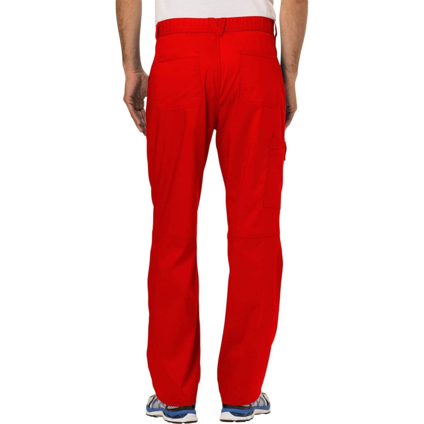 Cherokee Scrubs Pants Cherokee Workwear Revolution WW140 Scrubs Pants Men's Fly Front Red