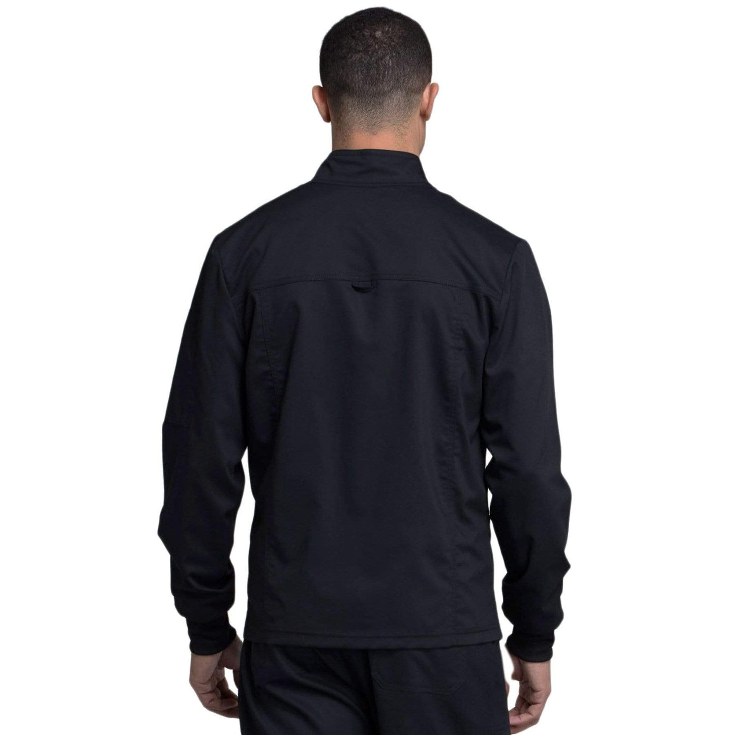 Cherokee Scrubs Jacket Cherokee Workwear Revolution WW320 Scrubs Jacket Men's Zip Front Black