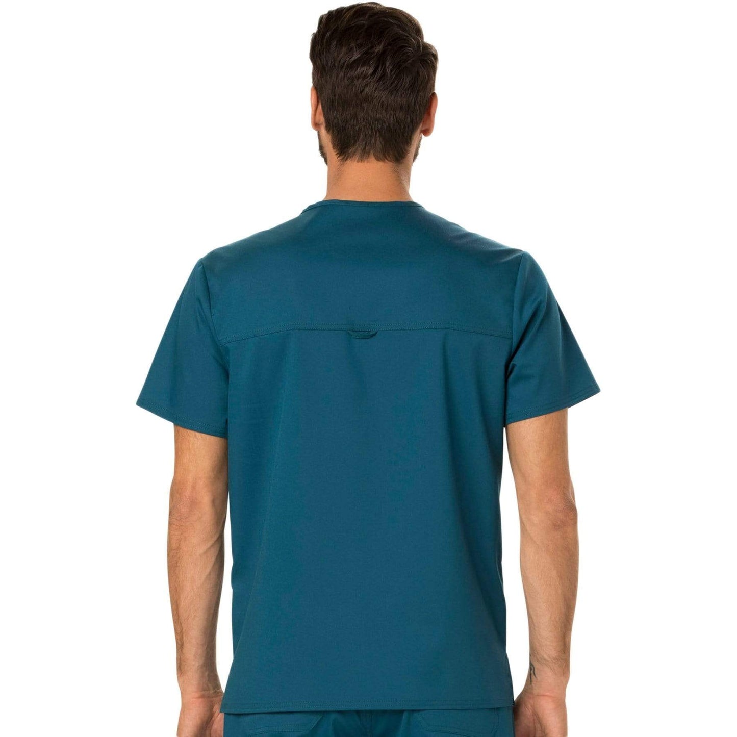 Cherokee Scrubs Top Cherokee Workwear Revolution WW690 Scrubs Top Men's V-Neck Caribbean Blue