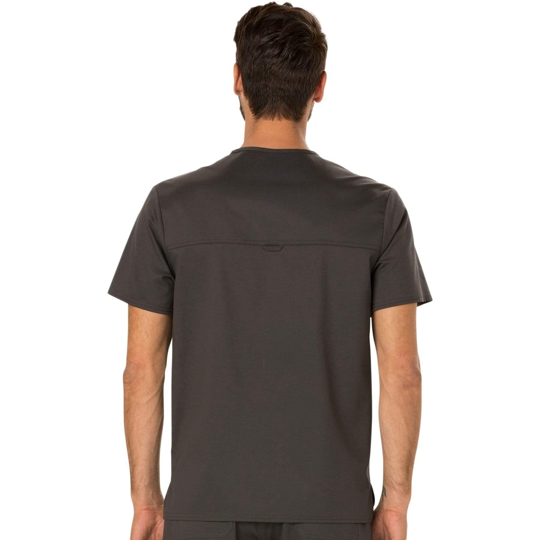 Cherokee Scrubs Top Cherokee Workwear Revolution WW690 Scrubs Top Men's V-Neck Pewter