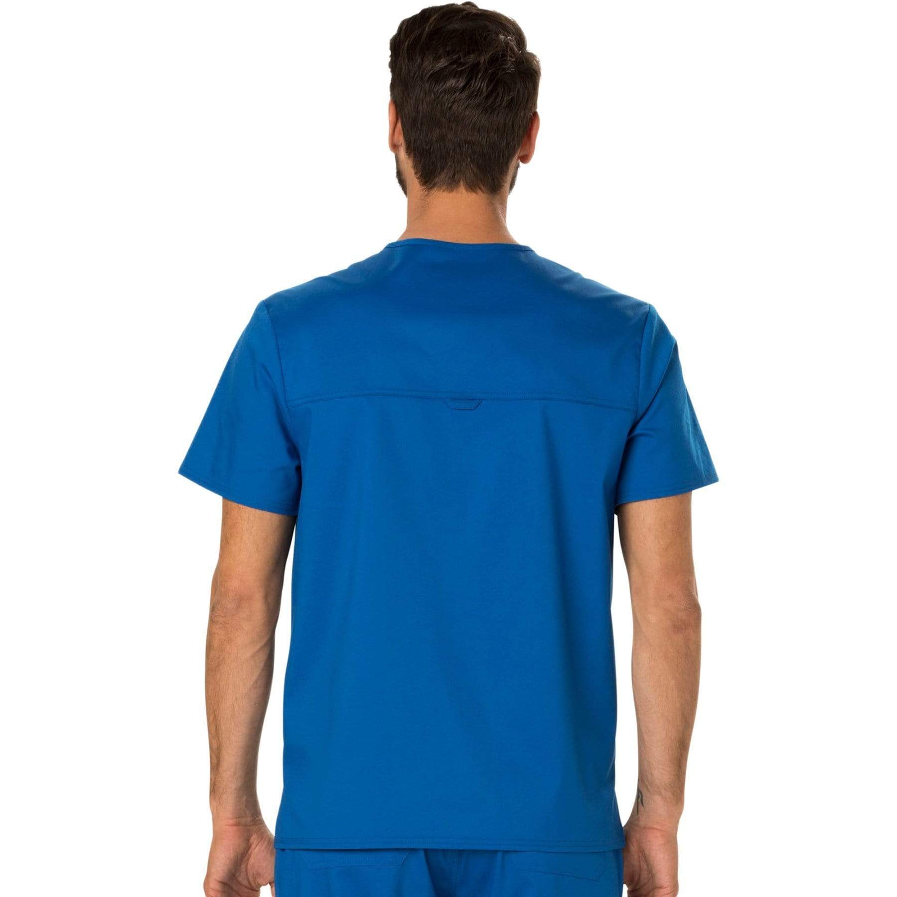 Cherokee Scrubs Top Cherokee Workwear Revolution WW690 Scrubs Top Men's V-Neck Royal