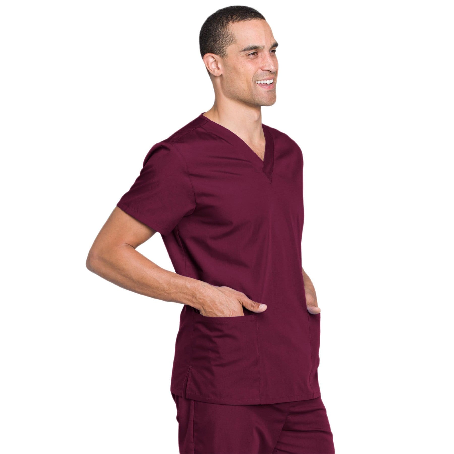 Cherokee Set Cherokee Workwear WW530C Scrubs Set Unisex Wine
