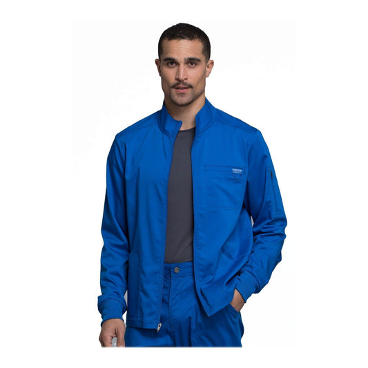 Cherokee Workwear Jackets WW Revolution Men's Men's Zip Front Jacket Royal Jackets
